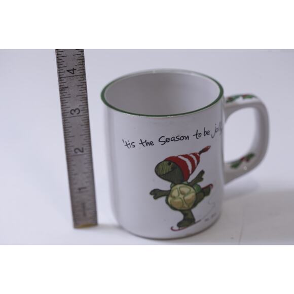 Enesco, Suzy's Zoo, Christmas, Coffee Cup, Ice Skating Turtle, ~ 250521-WH 717 - Picture 4 of 4